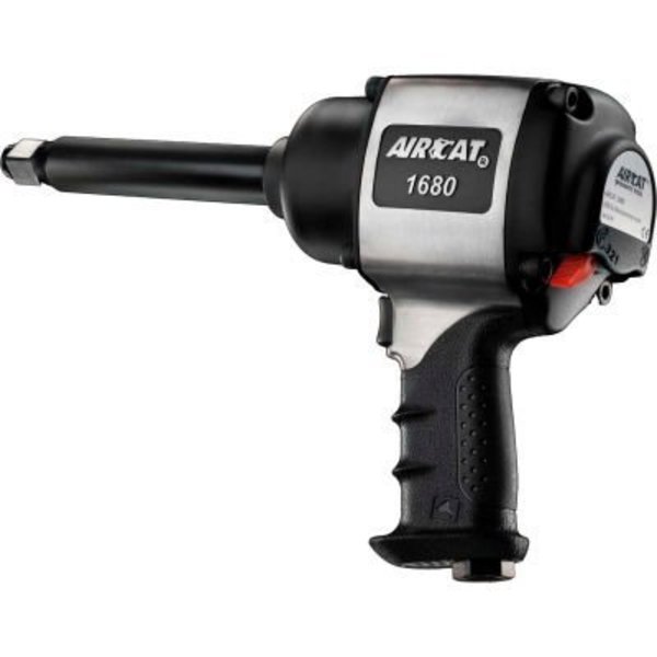 Florida Pneumatic Aircat Heavy-Duty Twin Hammer Composite Air Impact Wrench, 3/4" Drive Size, 1600 Max Torque 1680-A-6